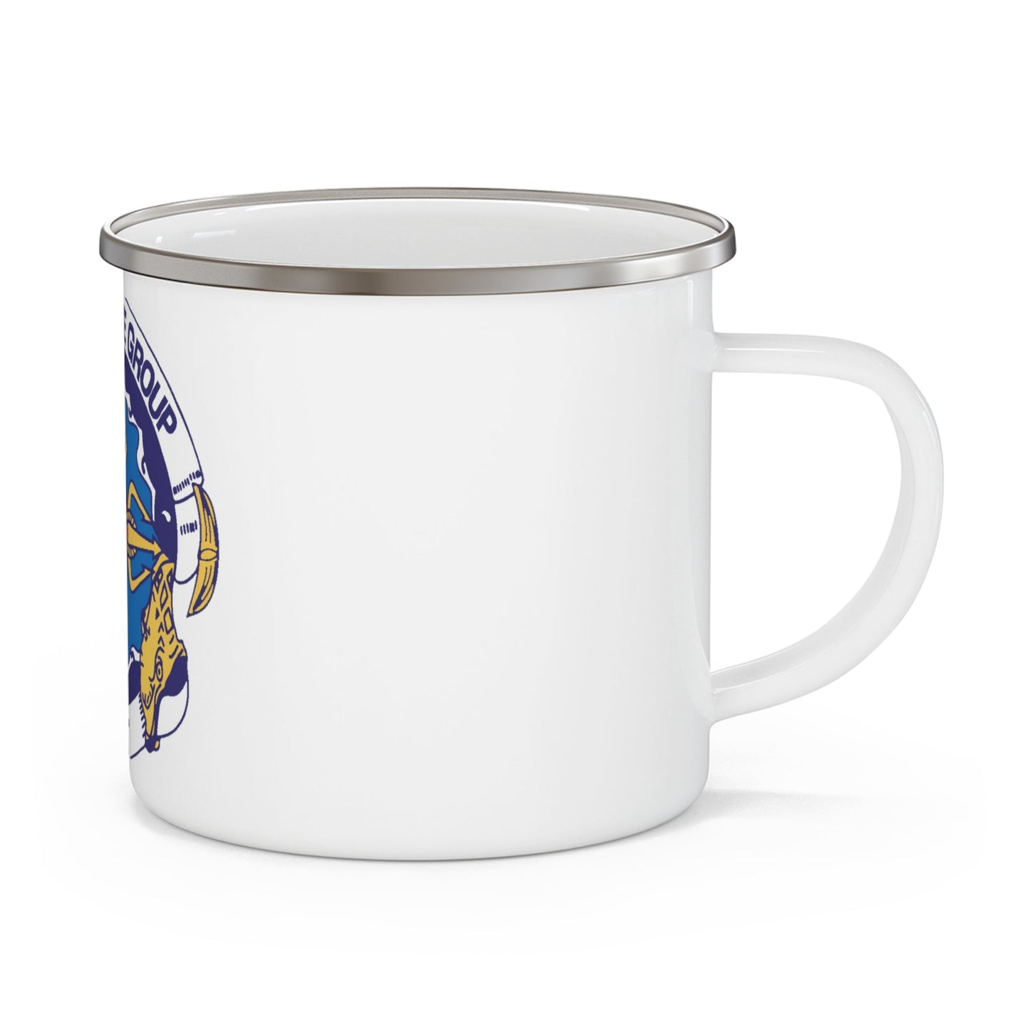 Submarine Group Eight (U.S. Navy) Enamel Mug 12oz-12oz-The Sticker Space