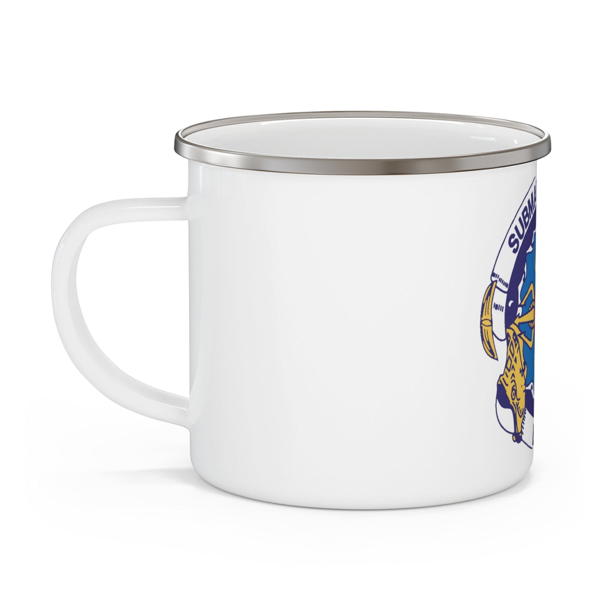 Submarine Group Eight (U.S. Navy) Enamel Mug 12oz-12oz-The Sticker Space