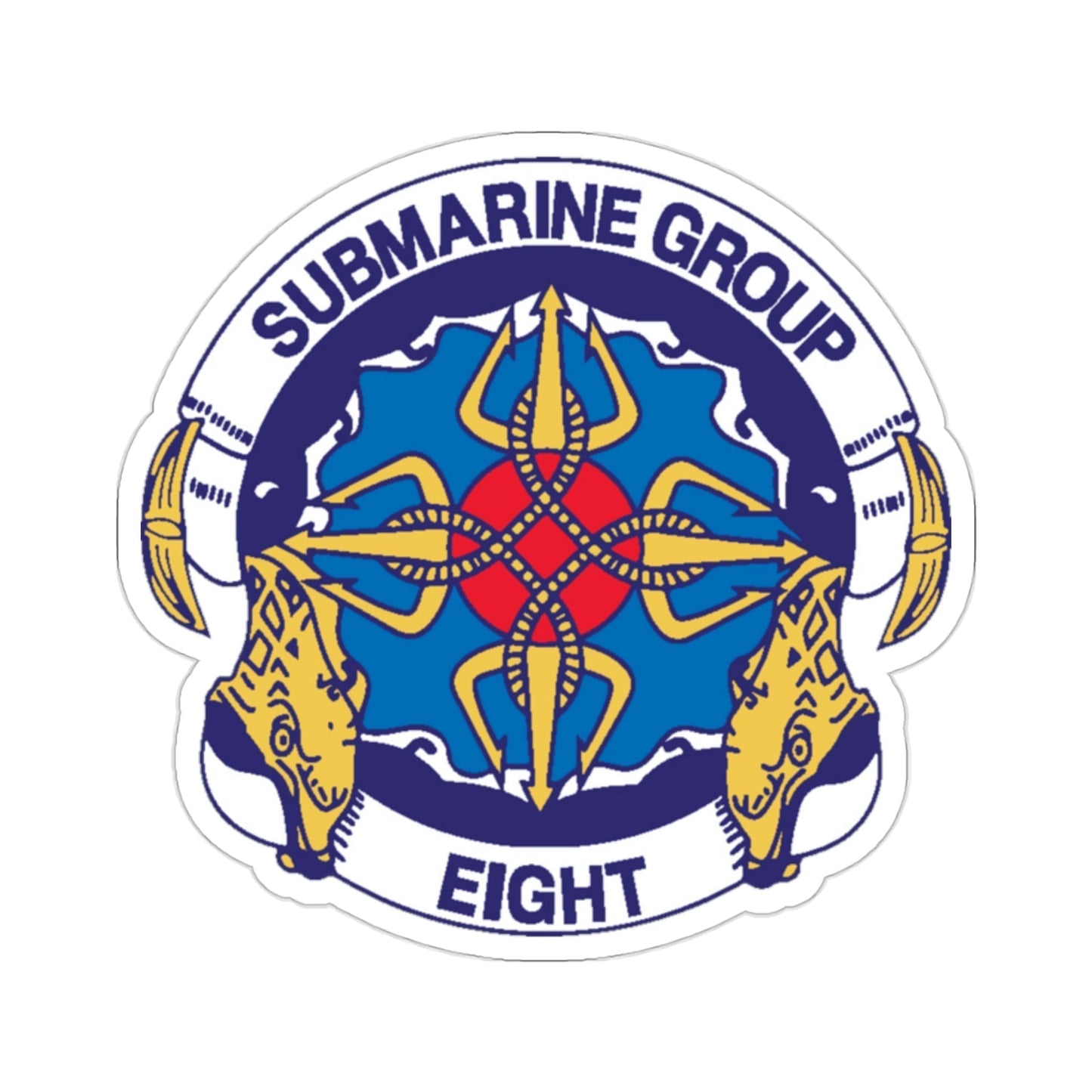 Submarine Group Eight (U.S. Navy) STICKER Vinyl Die-Cut Decal-2 Inch-The Sticker Space