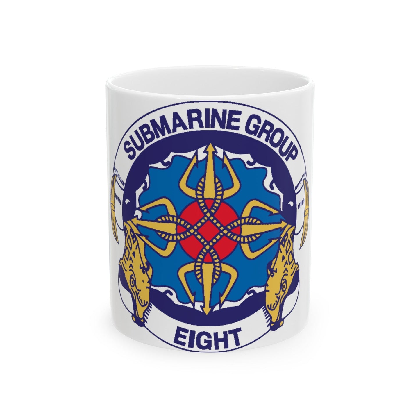 Submarine Group Eight (U.S. Navy) White Coffee Mug-11oz-The Sticker Space