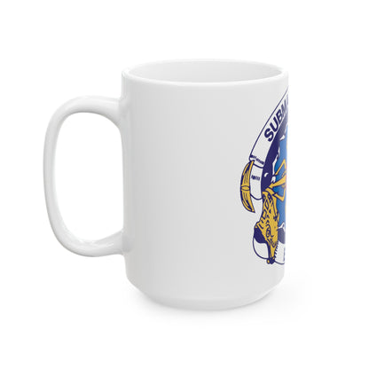 Submarine Group Eight (U.S. Navy) White Coffee Mug-The Sticker Space