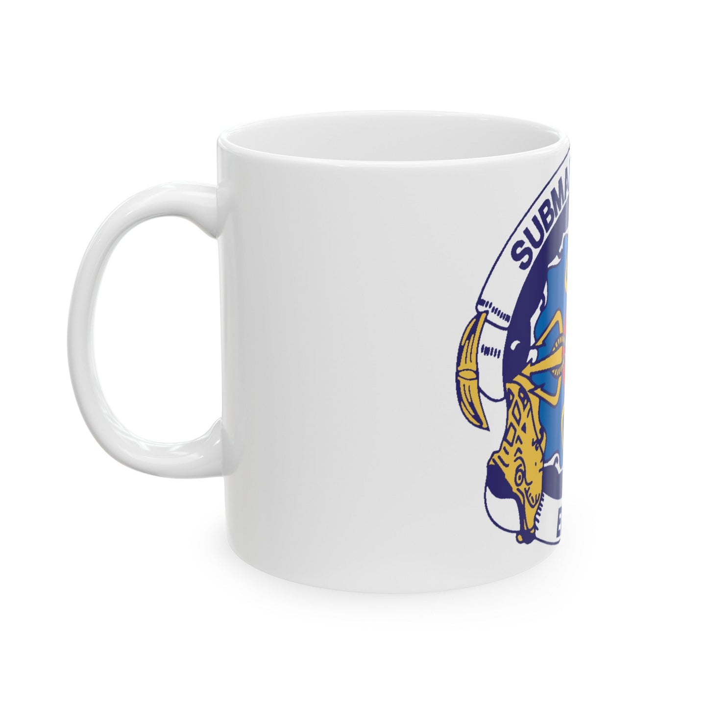 Submarine Group Eight (U.S. Navy) White Coffee Mug-The Sticker Space