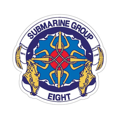 Submarine Group Eight (U.S. Navy) STICKER Vinyl Die-Cut Decal 6 Inch - The Sticker Space