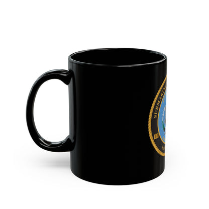 Submarine Learning Center San Diego (U.S. Navy) Black Coffee Mug-The Sticker Space