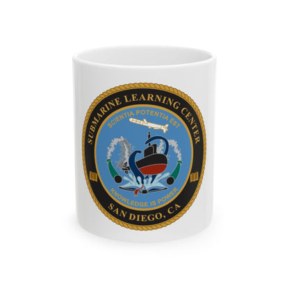 Submarine Learning Center San Diego (U.S. Navy) White Coffee Mug-11oz-The Sticker Space