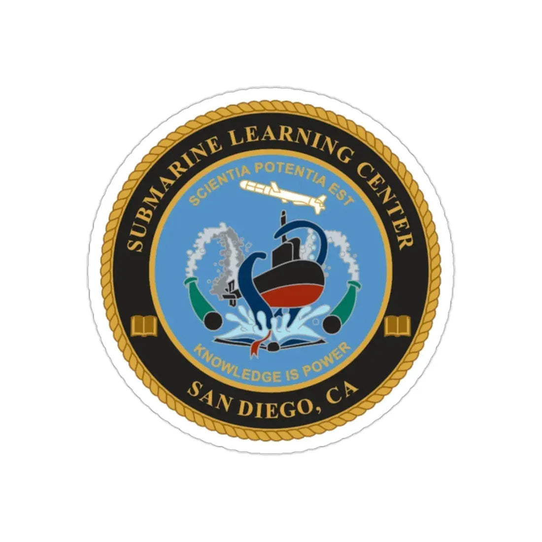 Submarine Learning Center San Diego (U.S. Navy) STICKER Vinyl Die-Cut Decal 2 Inch - The Sticker Space