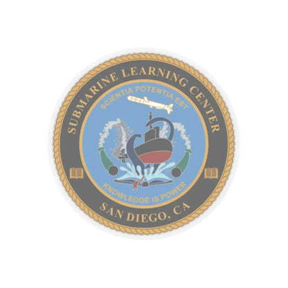 Submarine Learning Center San Diego (U.S. Navy) STICKER Vinyl Kiss-Cut Decal 2 Inch Transparent - The Sticker Space