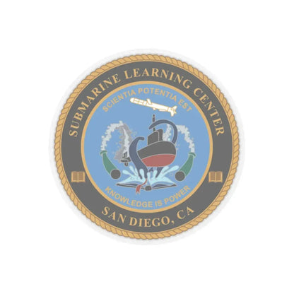 Submarine Learning Center San Diego (U.S. Navy) STICKER Vinyl Kiss-Cut Decal 3 Inch Transparent - The Sticker Space
