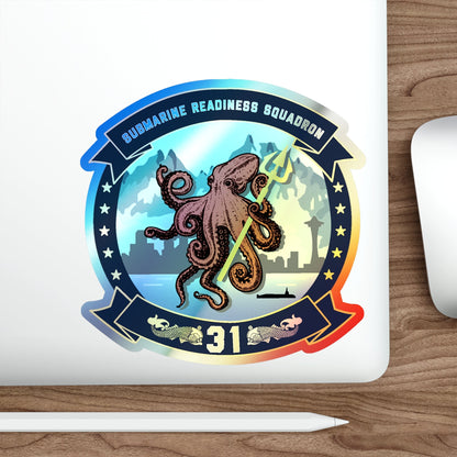 Submarine Readiness Squadron 31 (U.S. Navy) Holographic STICKER Die-Cut Vinyl Decal-The Sticker Space