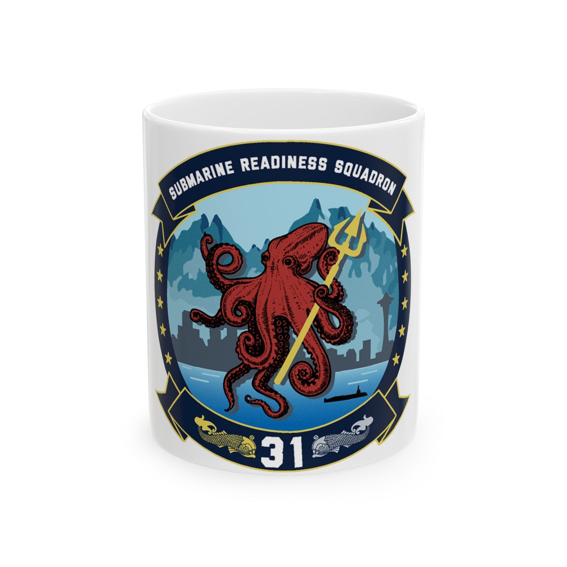 Submarine Readiness Squadron 31 (U.S. Navy) White Coffee Mug-11oz-The Sticker Space