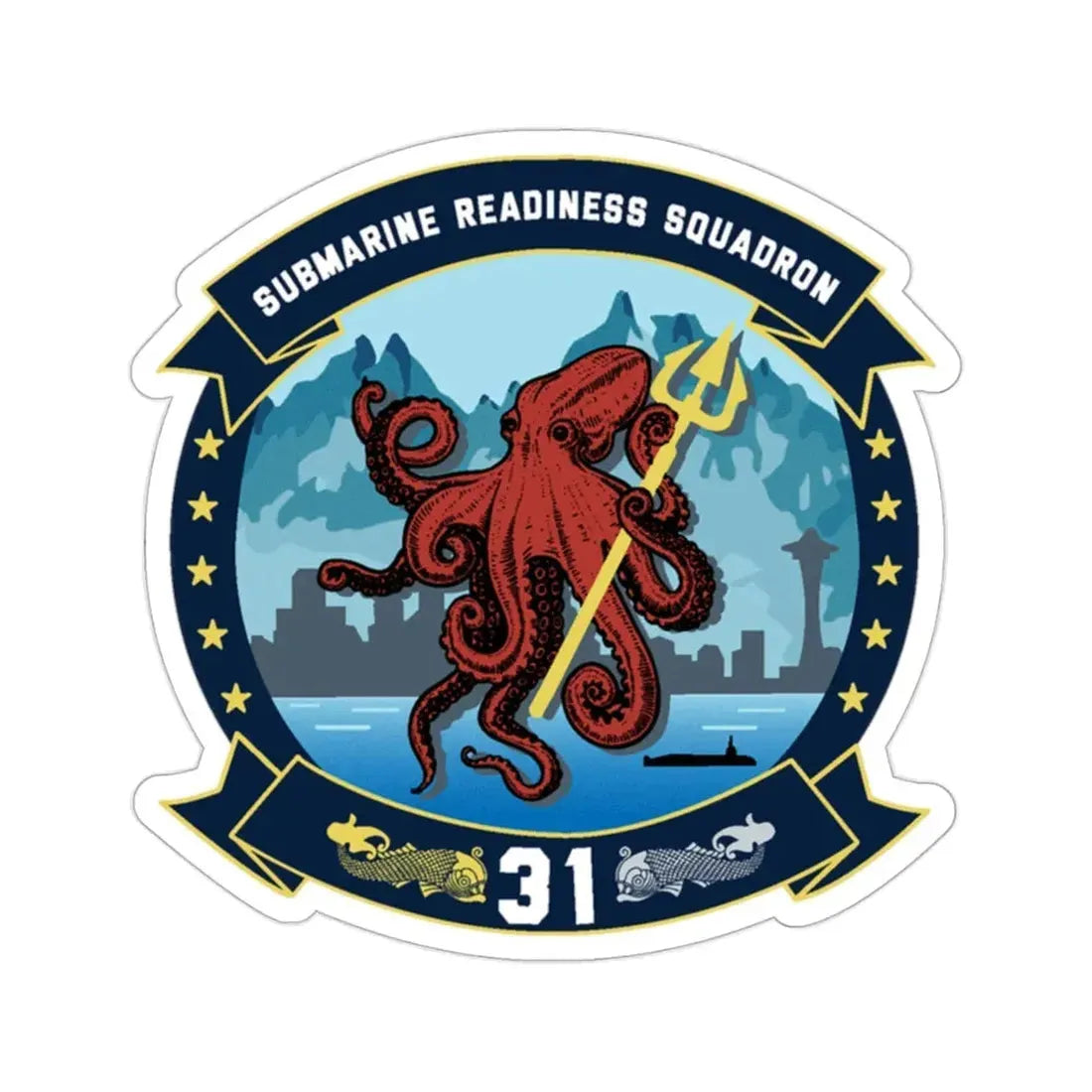 Submarine Readiness Squadron 31 (U.S. Navy) STICKER Vinyl Die-Cut Decal 2 Inch - The Sticker Space