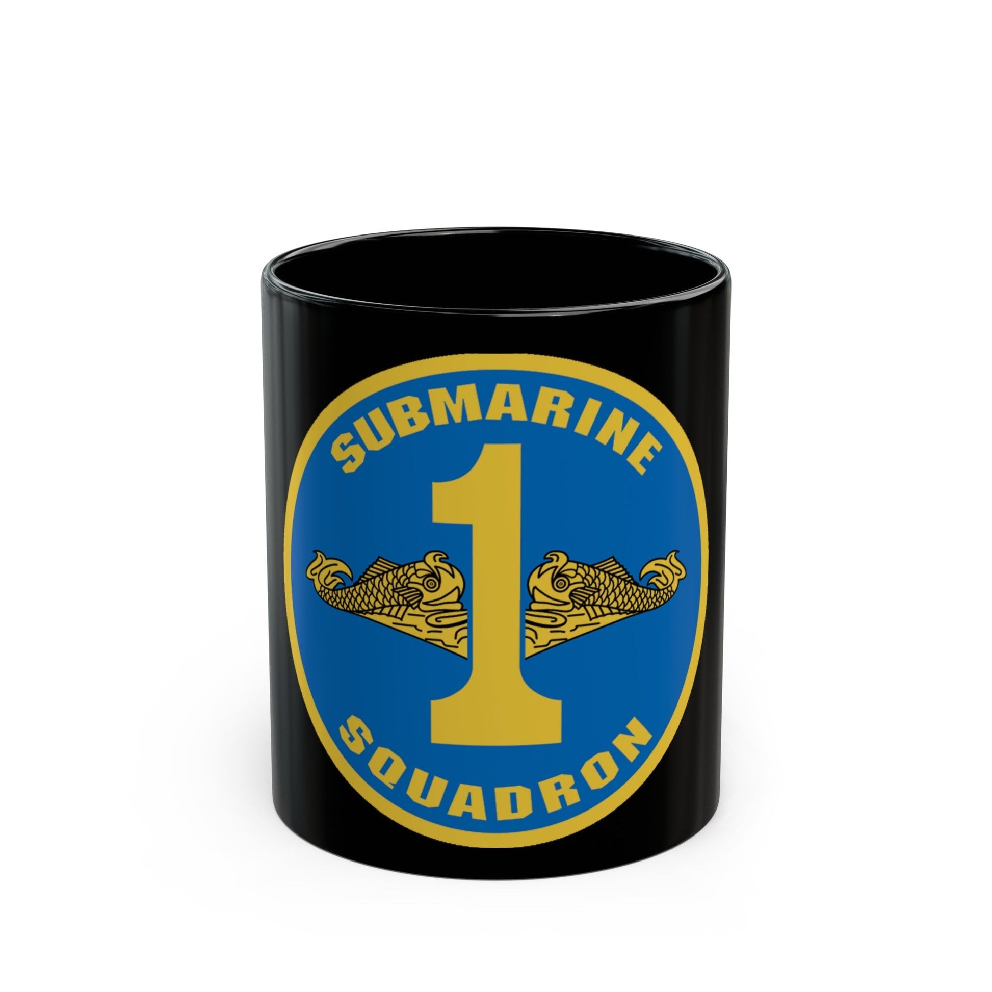 Submarine Squadron 1 (U.S. Navy) Black Coffee Mug-11oz-The Sticker Space