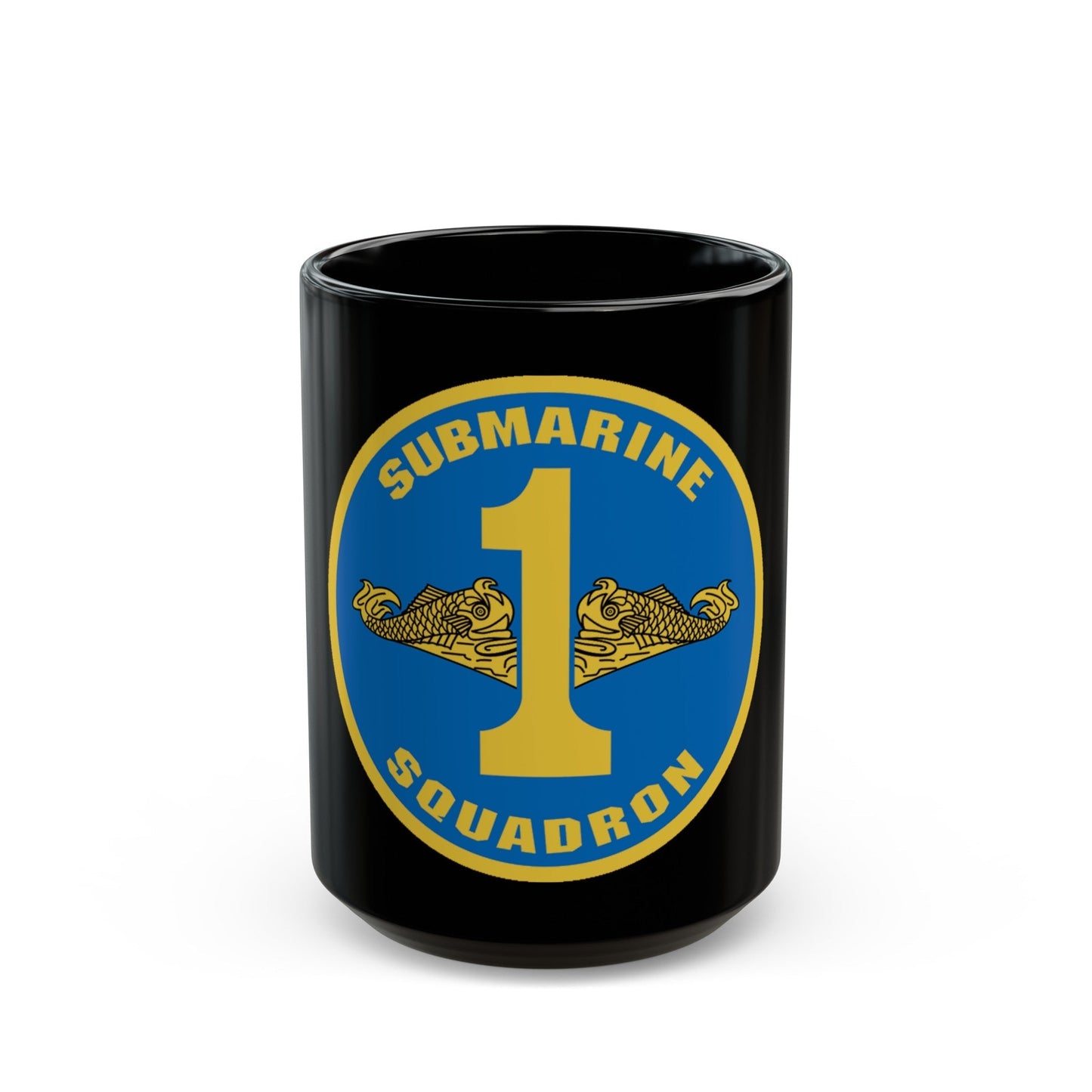 Submarine Squadron 1 (U.S. Navy) Black Coffee Mug-15oz-The Sticker Space