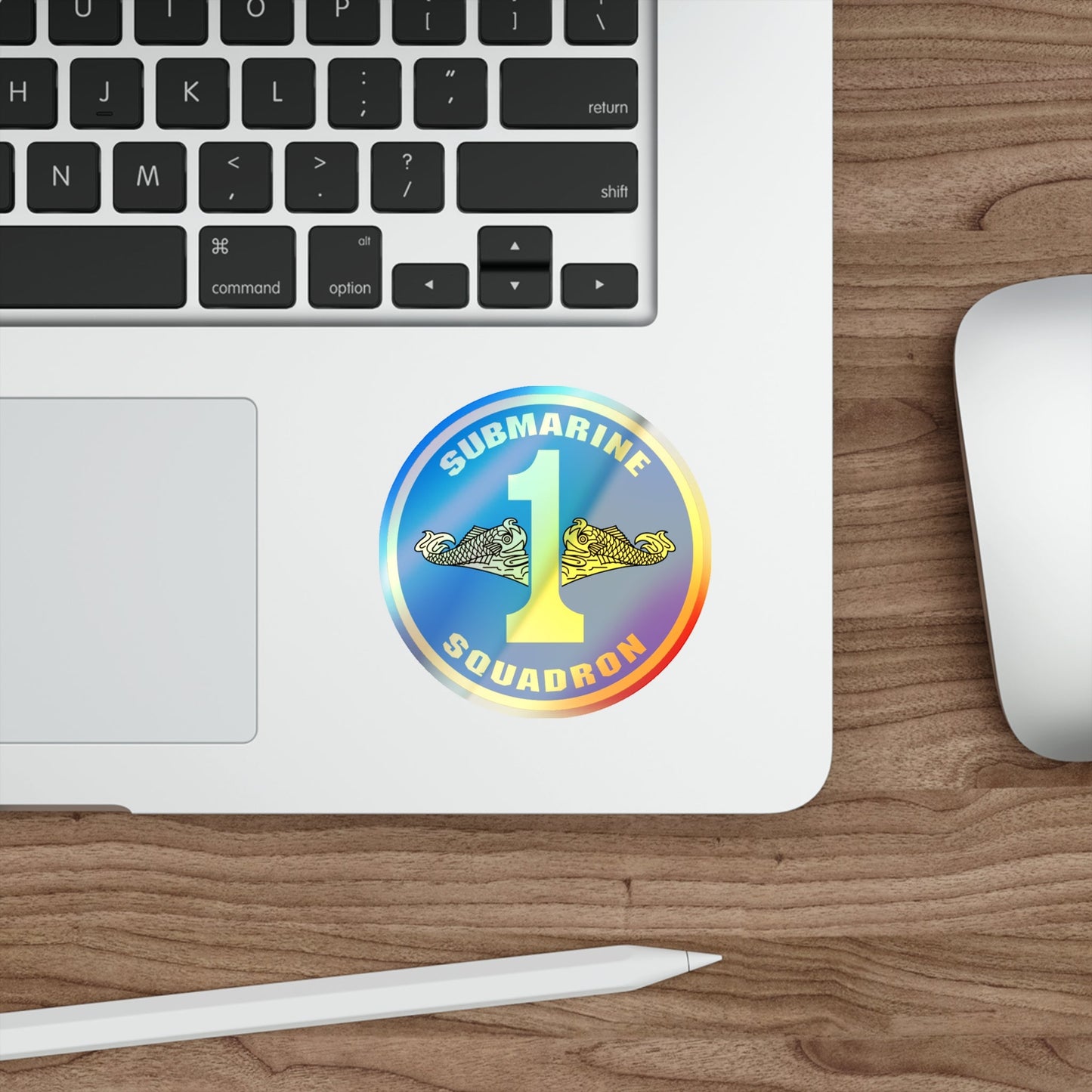 Submarine Squadron 1 (U.S. Navy) Holographic STICKER Die-Cut Vinyl Decal-The Sticker Space