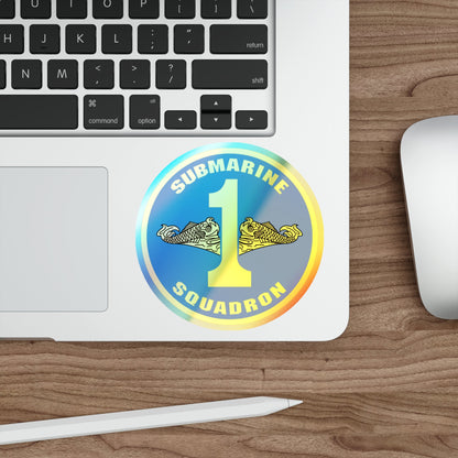 Submarine Squadron 1 (U.S. Navy) Holographic STICKER Die-Cut Vinyl Decal-The Sticker Space