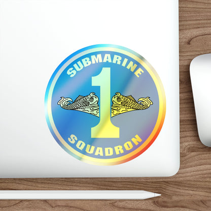 Submarine Squadron 1 (U.S. Navy) Holographic STICKER Die-Cut Vinyl Decal-The Sticker Space