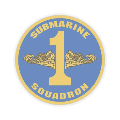 Submarine Squadron 1 (U.S. Navy) STICKER Vinyl Kiss-Cut Decal 2 Inch Transparent - The Sticker Space
