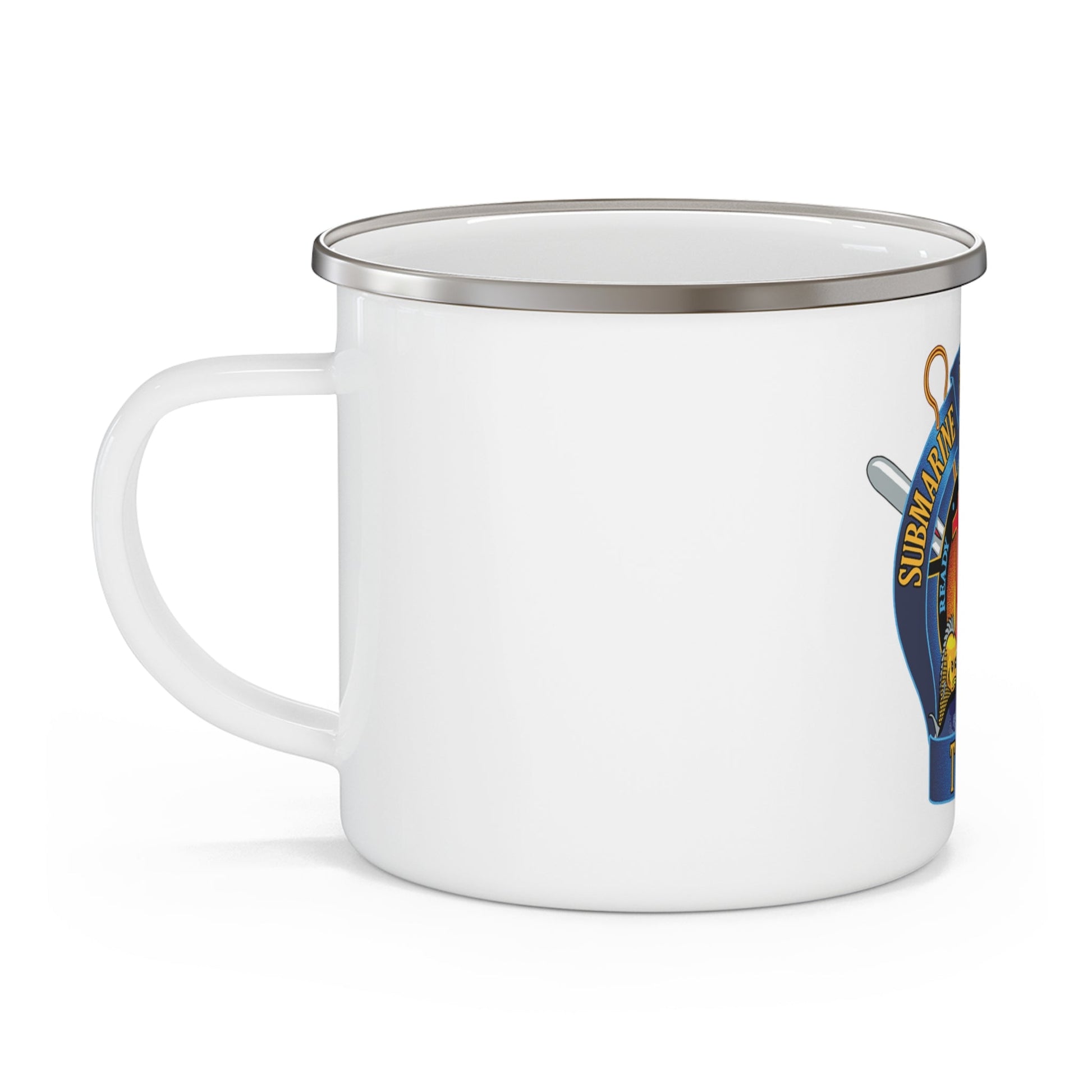 Submarine Squadron 12 (U.S. Navy) Enamel Mug 12oz-12oz-The Sticker Space