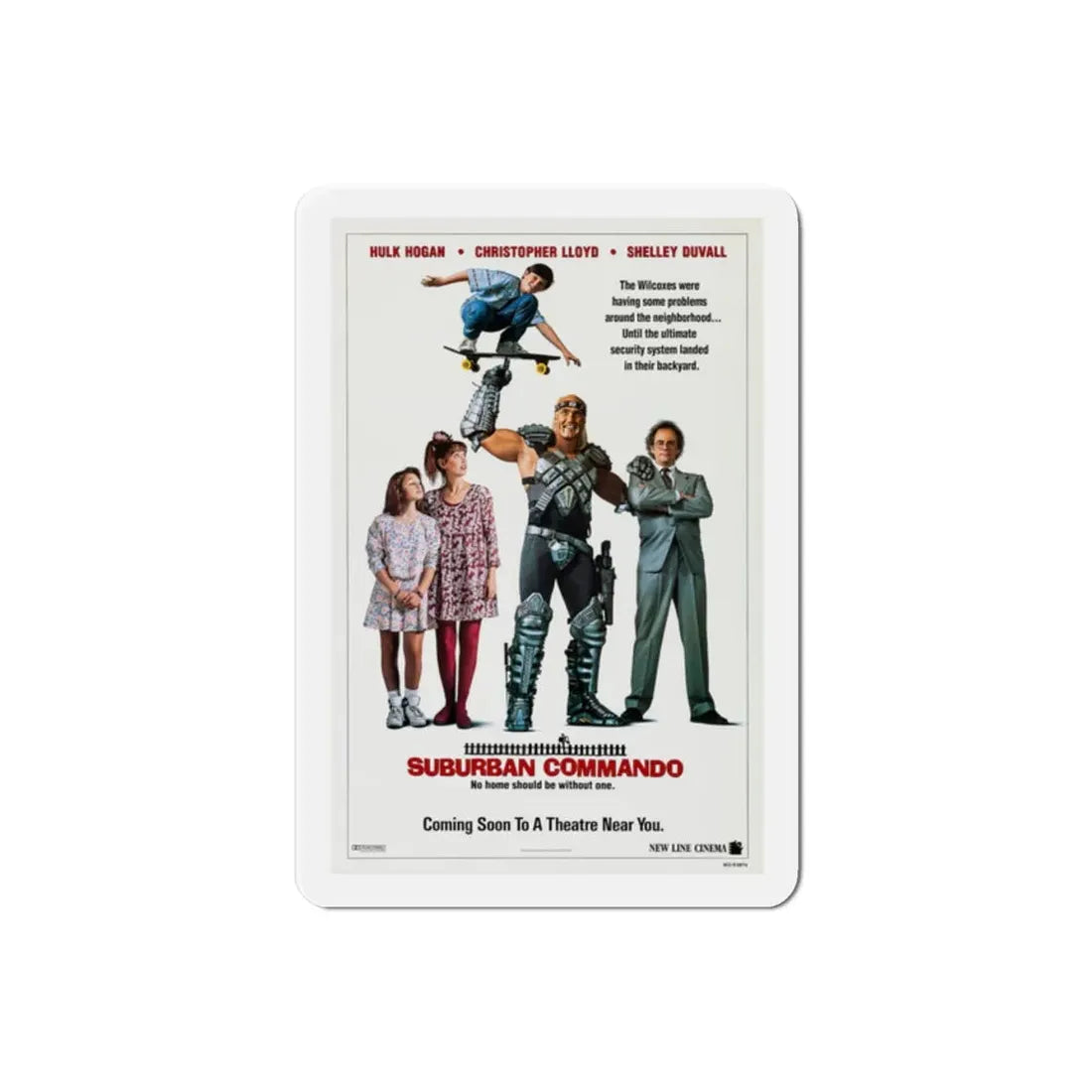 Suburban Commando 1991 Movie Poster Refrigerator Magnet 2 Inch - The Sticker Space