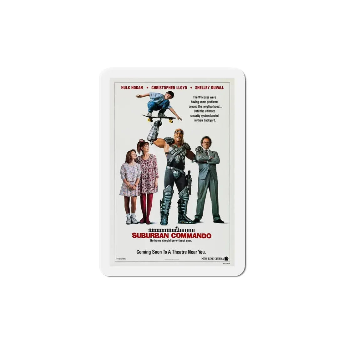 Suburban Commando 1991 Movie Poster Refrigerator Magnet 5 Inch - The Sticker Space