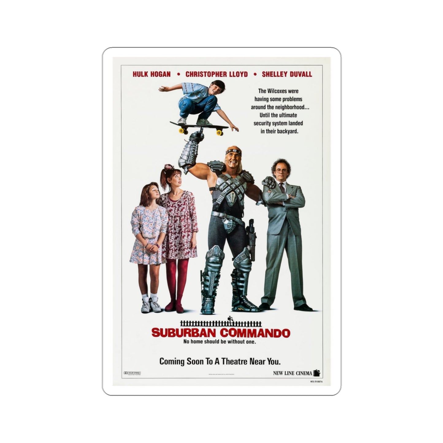 Suburban Commando 1991 Movie Poster STICKER Vinyl Die-Cut Decal-3 Inch-The Sticker Space