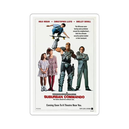 Suburban Commando 1991 Movie Poster - STICKER Vinyl Kiss-Cut Decal 4 Inch White - The Sticker Space