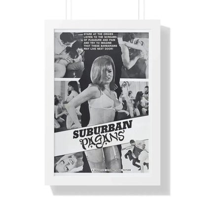 SUBURBAN PAGANS 1968 - Framed Movie Poster 16″ x 24″ White - The Sticker Space
