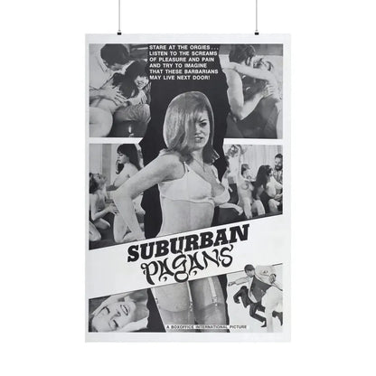 SUBURBAN PAGANS 1968 - Paper Movie Poster 36" x 54" Matte - The Sticker Space