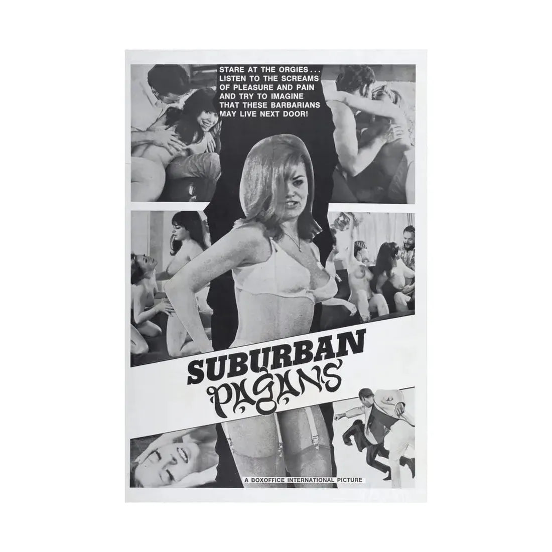 SUBURBAN PAGANS 1968 - Paper Movie Poster - The Sticker Space
