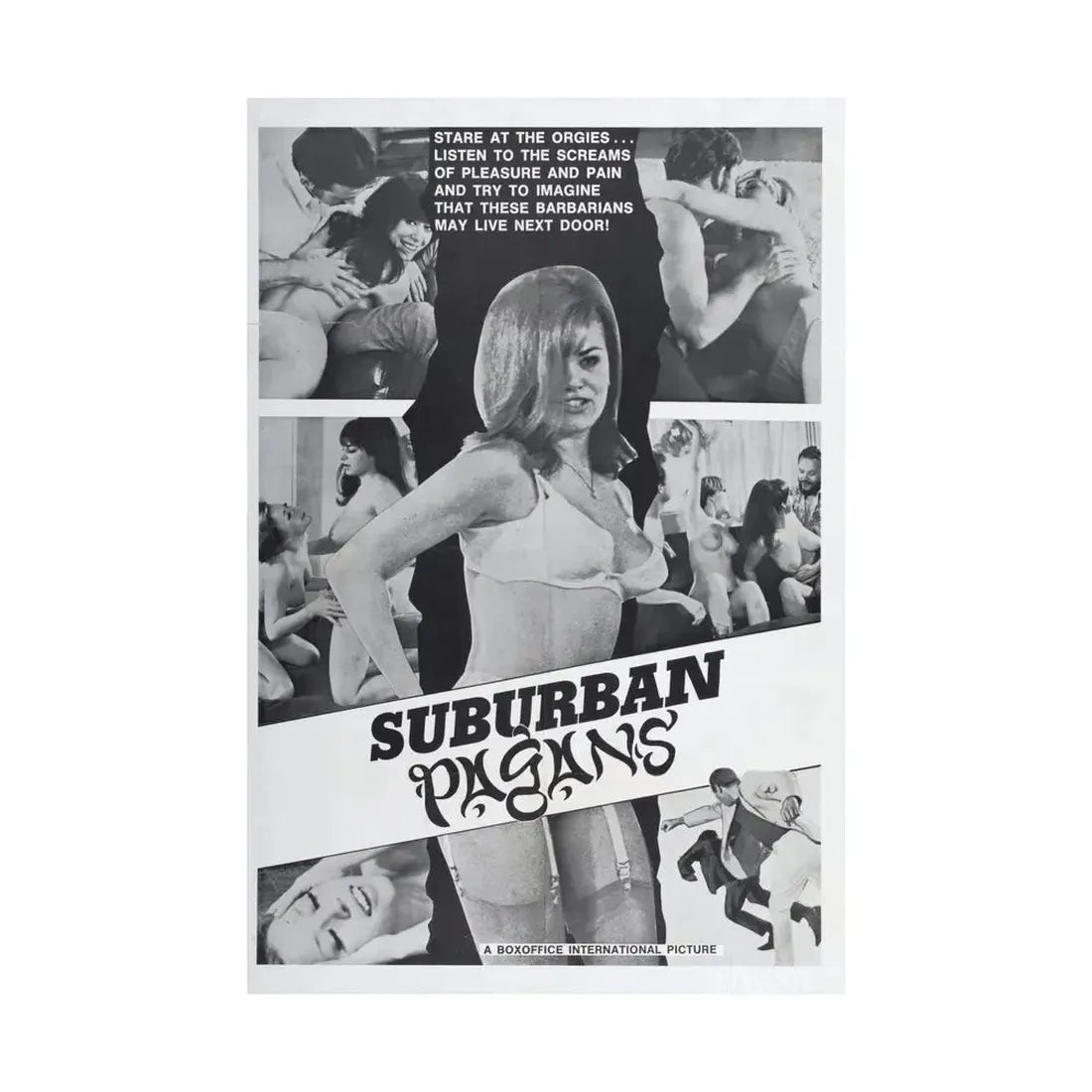 SUBURBAN PAGANS 1968 - Paper Movie Poster - The Sticker Space