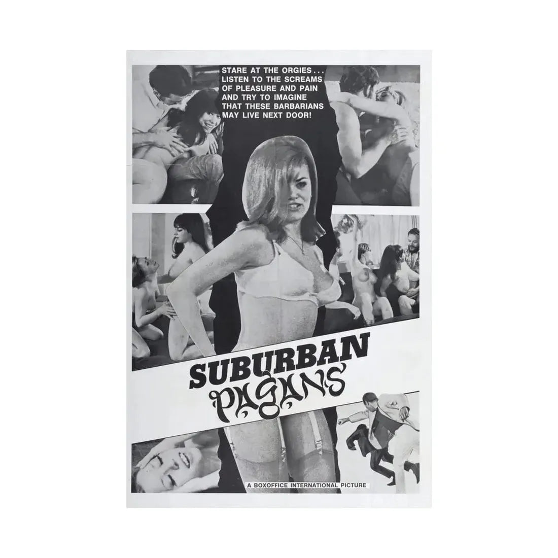 SUBURBAN PAGANS 1968 - Paper Movie Poster - The Sticker Space