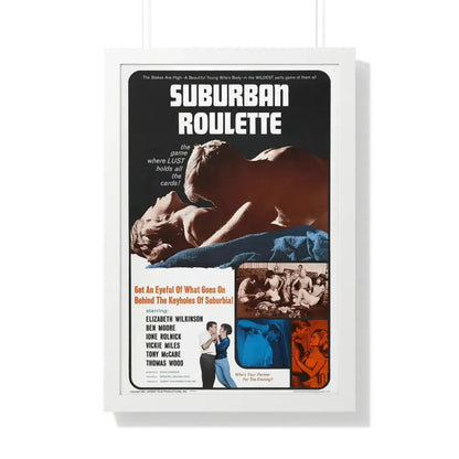 SUBURBAN ROULETTE 1968 - Framed Movie Poster 20" x 30" White - The Sticker Space