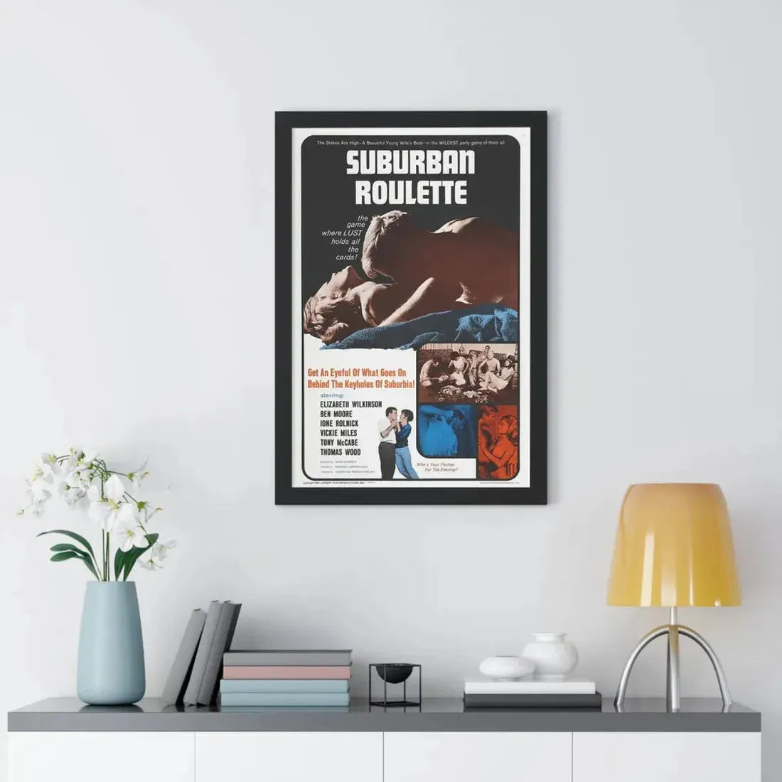 SUBURBAN ROULETTE 1968 - Framed Movie Poster - The Sticker Space