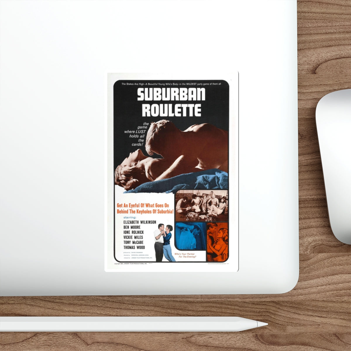 SUBURBAN ROULETTE 1968 Movie Poster STICKER Vinyl Die-Cut Decal-The Sticker Space