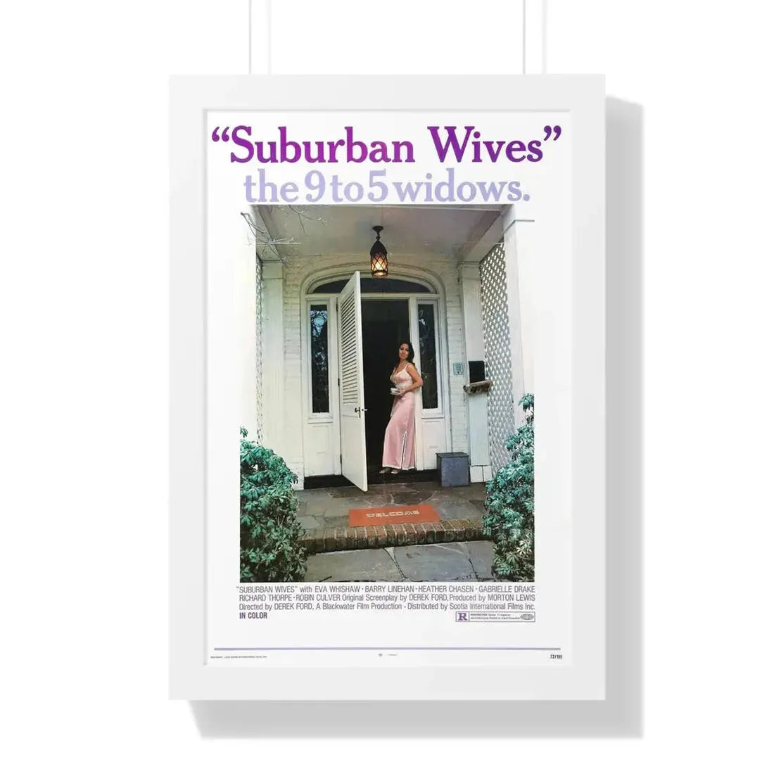 SUBURBAN WIVES 1972 - Framed Movie Poster 16″ x 24″ White - The Sticker Space