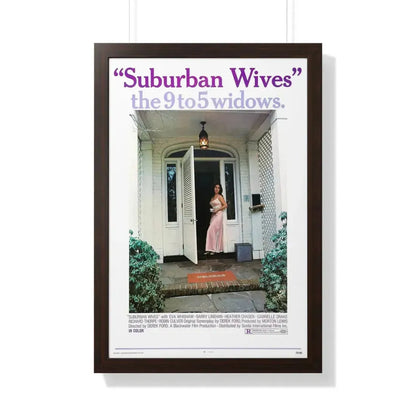 SUBURBAN WIVES 1972 - Framed Movie Poster 20" x 30" Walnut - The Sticker Space