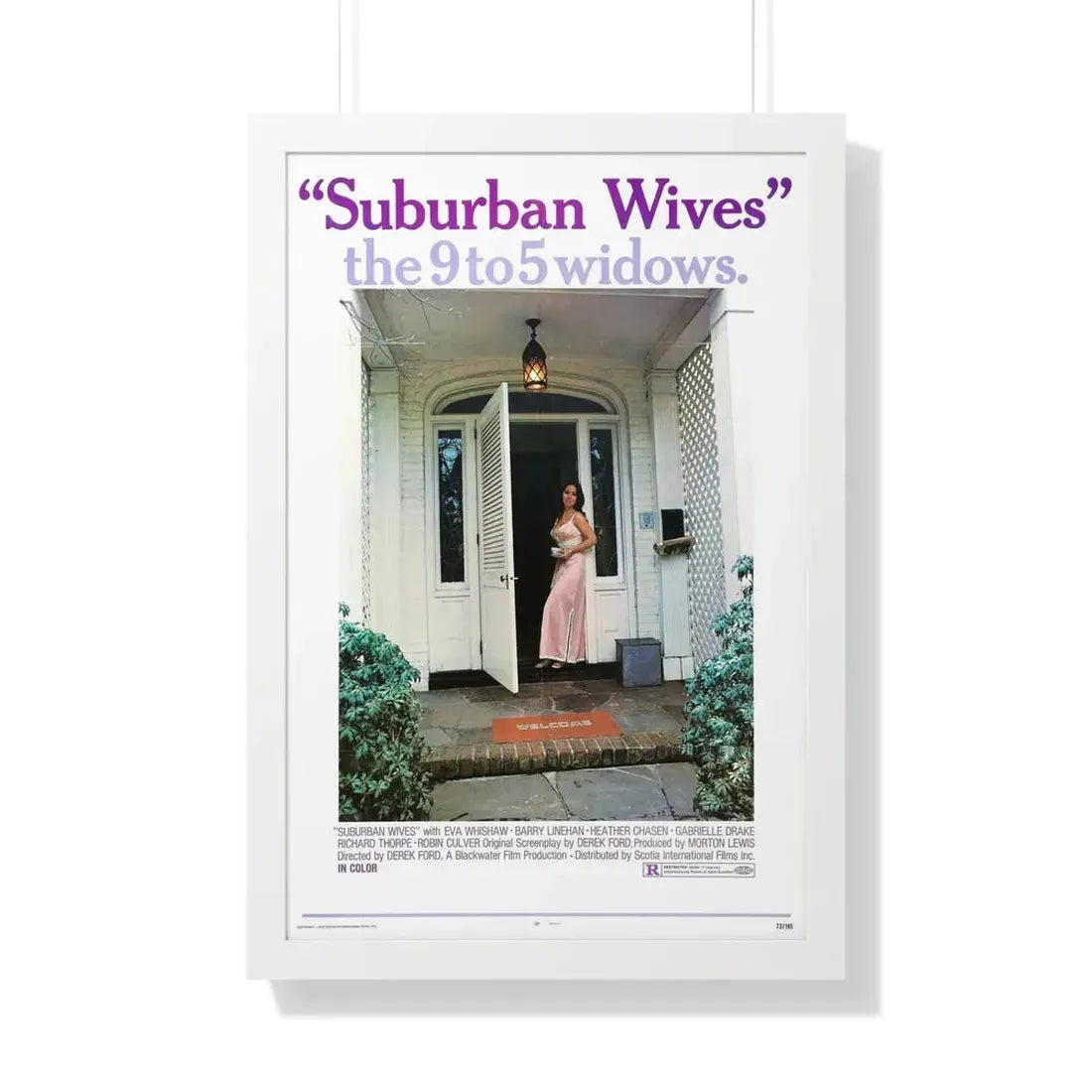 SUBURBAN WIVES 1972 - Framed Movie Poster 20" x 30" White - The Sticker Space