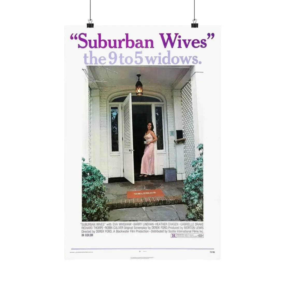 SUBURBAN WIVES 1972 - Paper Movie Poster 16″ x 24″ Matte - The Sticker Space