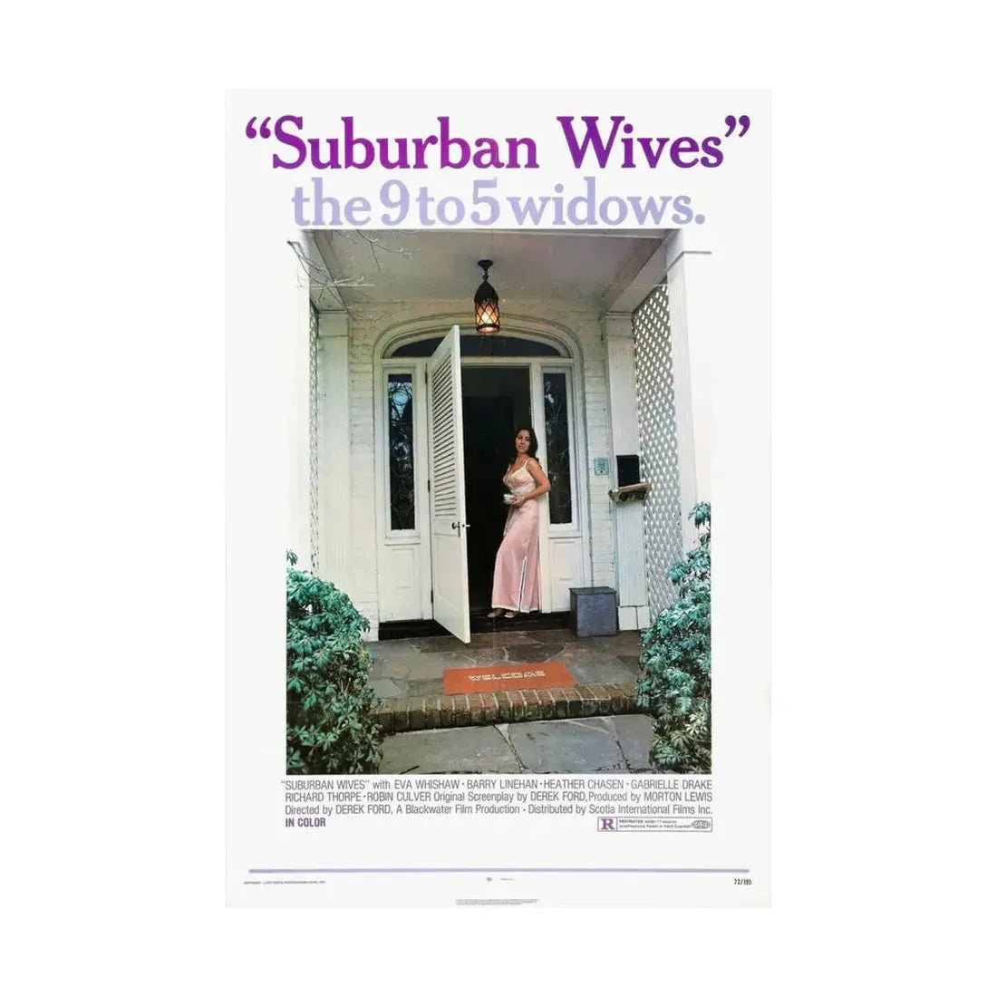 SUBURBAN WIVES 1972 - Paper Movie Poster - The Sticker Space