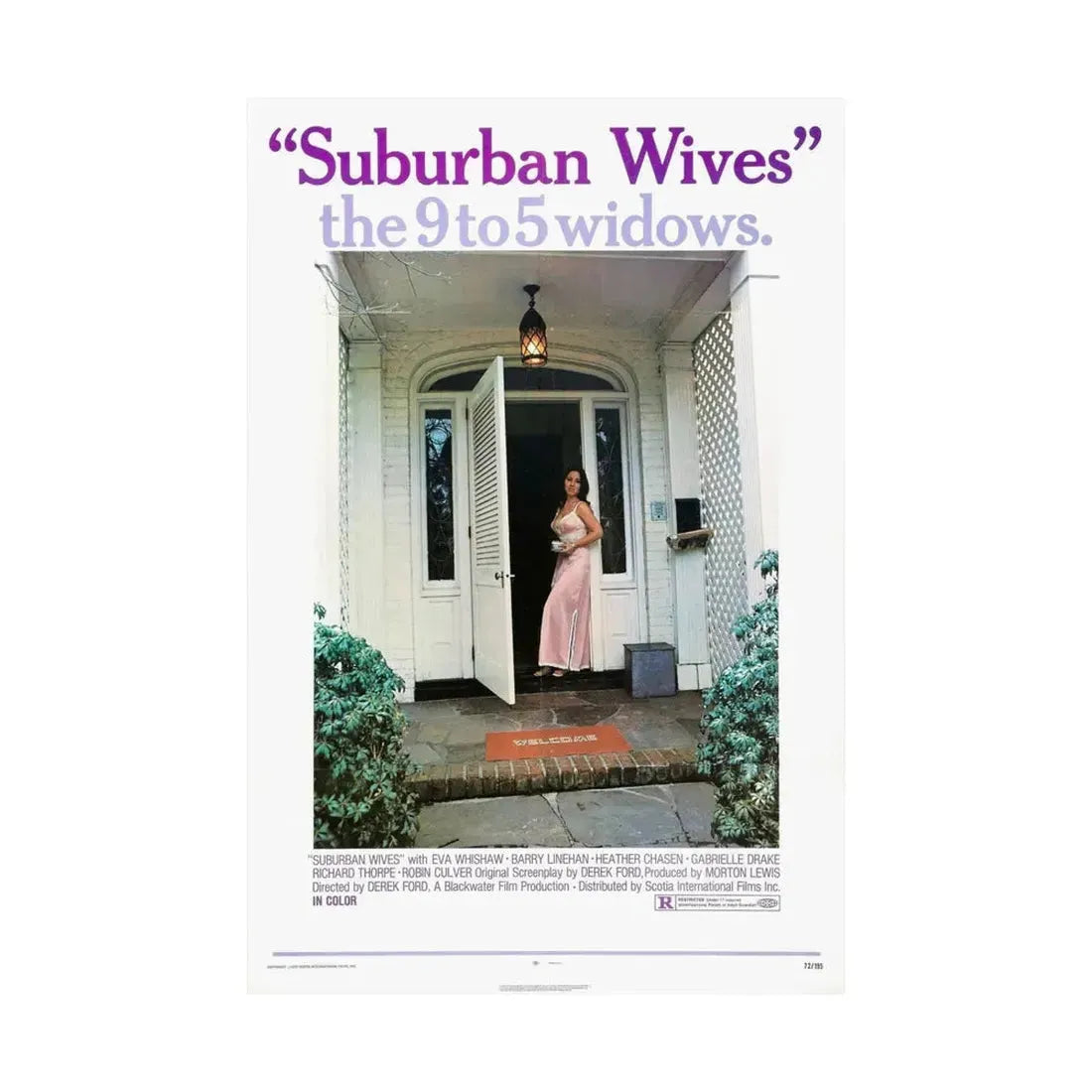 SUBURBAN WIVES 1972 - Paper Movie Poster - The Sticker Space