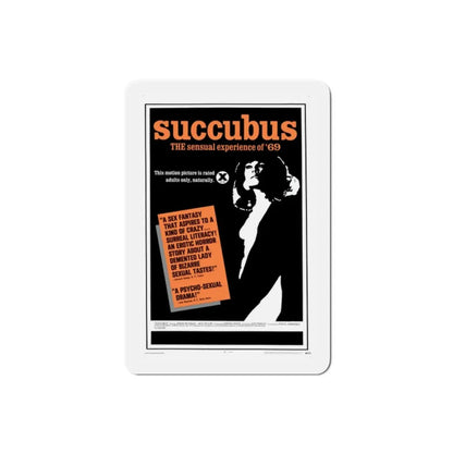 Succubus 1969 Movie Poster Refrigerator Magnet 2 Inch - The Sticker Space