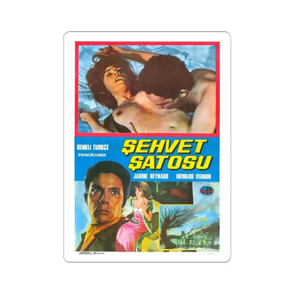 SUCCUBUS (TURKISH) 1968 Movie Poster - STICKER Vinyl Kiss-Cut Decal 3 Inch White - The Sticker Space