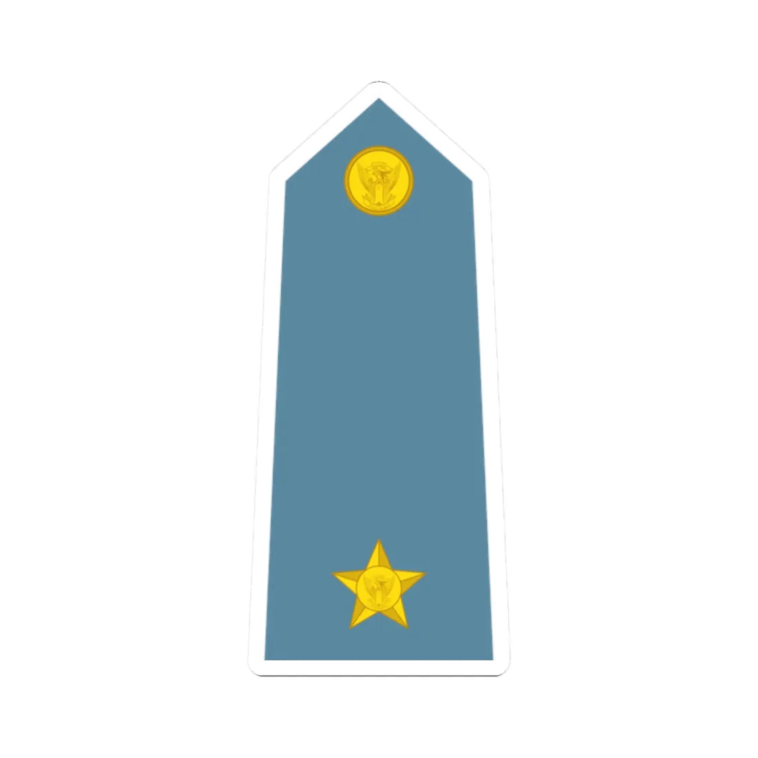 Sudan Air Force   OF01a (Sudan) (Military Rank) STICKER Vinyl Kiss-Cut Decal 2 Inch White - The Sticker Space