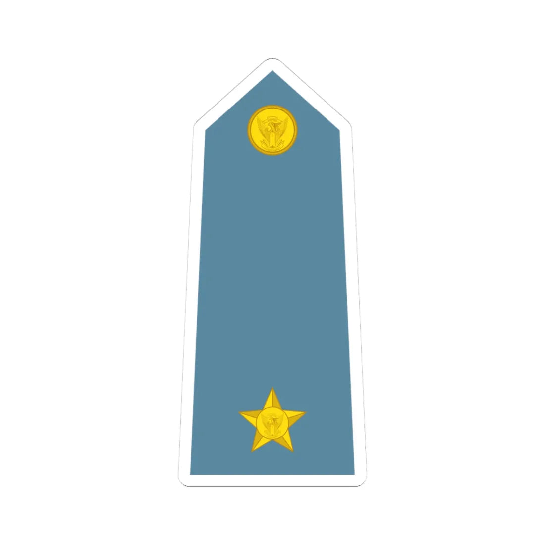 Sudan Air Force   OF01a (Sudan) (Military Rank) STICKER Vinyl Kiss-Cut Decal 3 Inch White - The Sticker Space