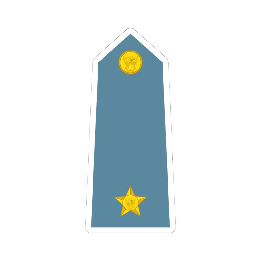 Sudan Air Force   OF01a (Sudan) (Military Rank) STICKER Vinyl Kiss-Cut Decal 4 Inch White - The Sticker Space