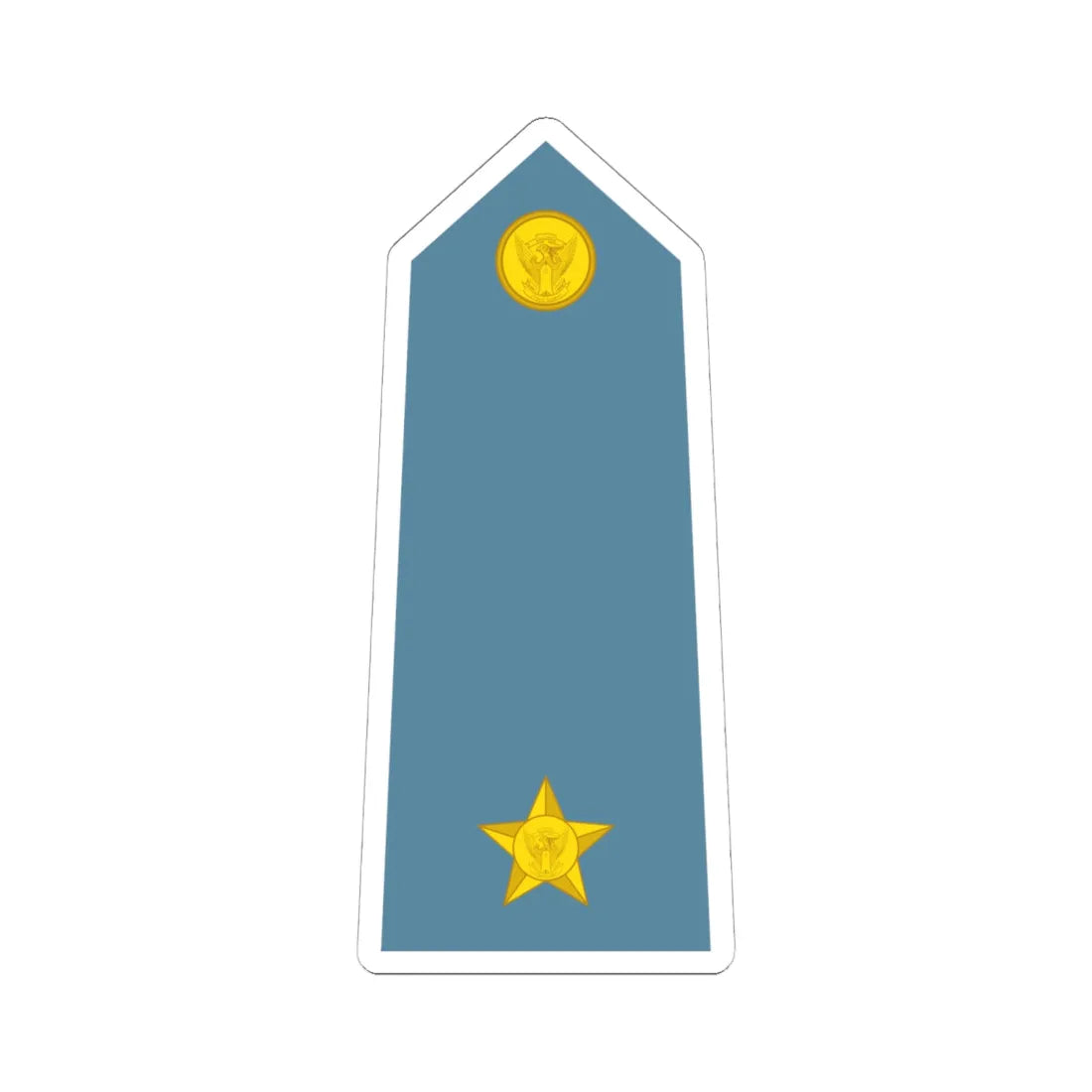 Sudan Air Force   OF01a (Sudan) (Military Rank) STICKER Vinyl Kiss-Cut Decal 6 Inch White - The Sticker Space