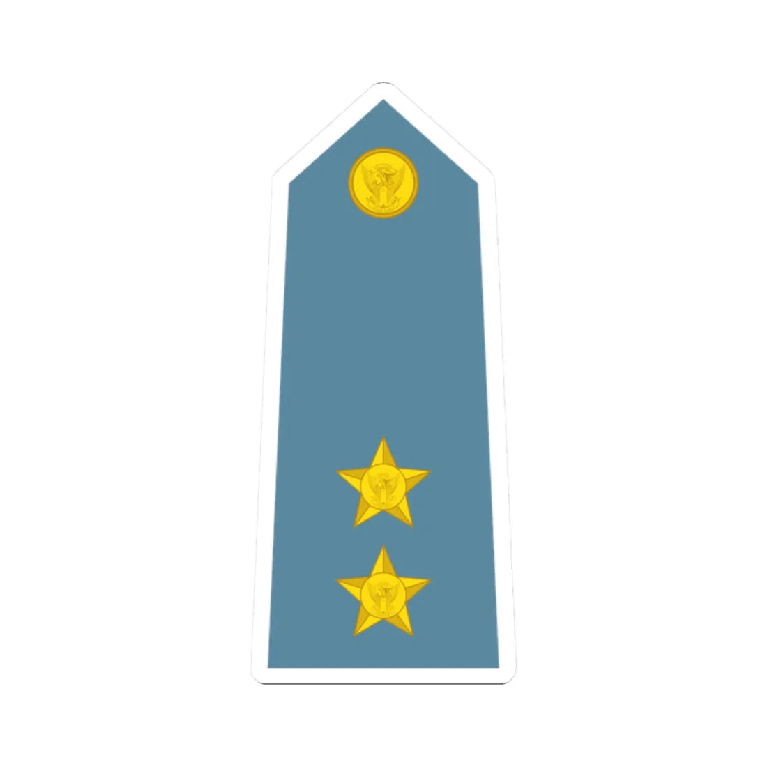 Sudan Air Force   OF01b (Sudan) (Military Rank) STICKER Vinyl Kiss-Cut Decal 2 Inch White - The Sticker Space