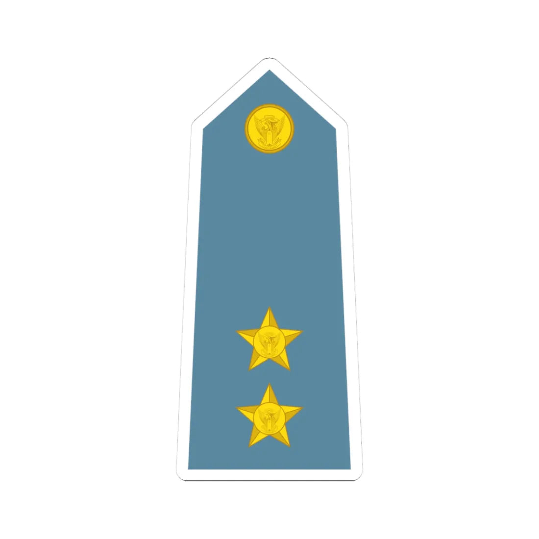 Sudan Air Force   OF01b (Sudan) (Military Rank) STICKER Vinyl Kiss-Cut Decal 3 Inch White - The Sticker Space