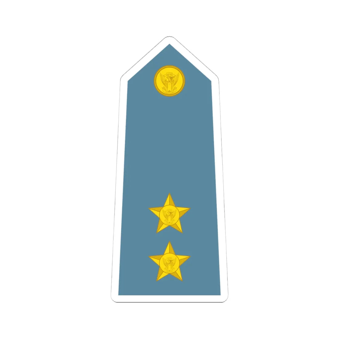 Sudan Air Force   OF01b (Sudan) (Military Rank) STICKER Vinyl Kiss-Cut Decal 4 Inch White - The Sticker Space