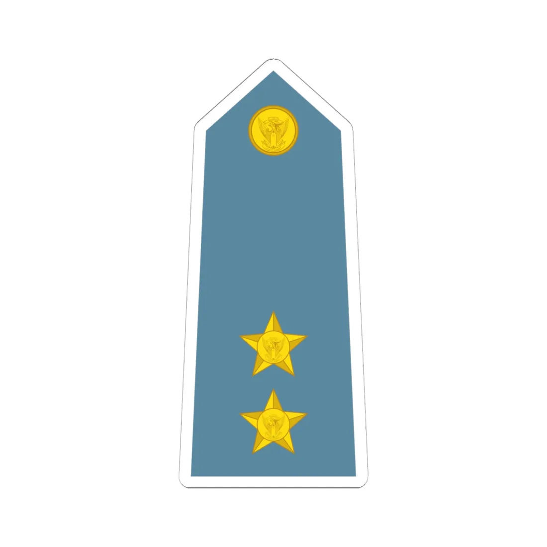 Sudan Air Force   OF01b (Sudan) (Military Rank) STICKER Vinyl Kiss-Cut Decal 6 Inch White - The Sticker Space
